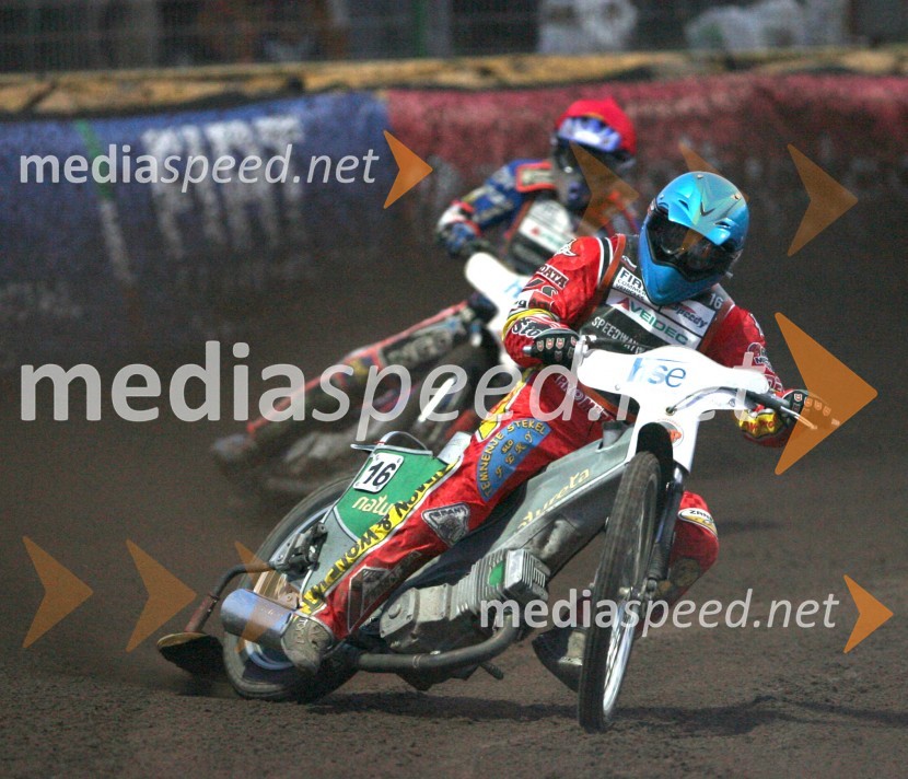 Matej Ferjan (Madžarska - Slovenija)SPEEDWAY GRAND PRIX, VN Slovenije 2006, dirka