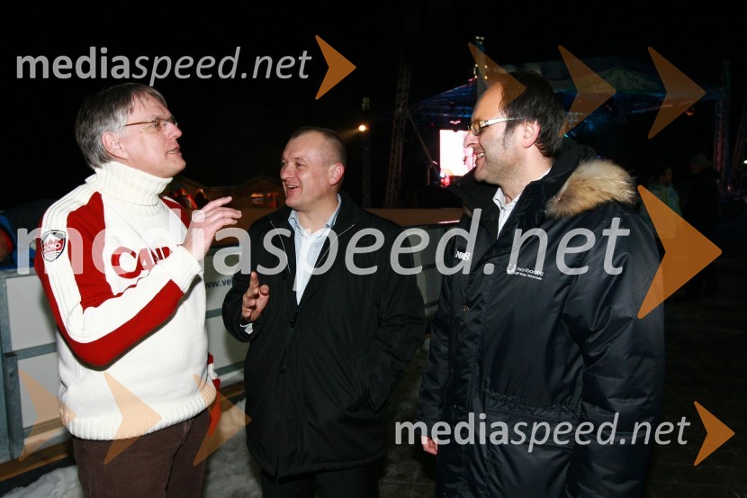 Pierre Guimond, veleposlanik Kanade v Sloveniji, Franc Kangler, župan Mestne občine Maribor ter Tomaž Gaube, direktor in solastnik Kraft & WerkSlovensko olimpijsko mesto Maribor