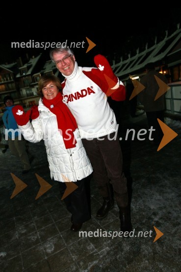 Pierre Guimond, veleposlanik Kanade v Sloveniji in soproga Louise Parent GuimondSlovensko olimpijsko mesto Maribor