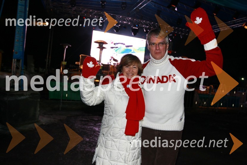 Pierre Guimond, veleposlanik Kanade v Sloveniji in soproga Louise Parent GuimondSlovensko olimpijsko mesto Maribor