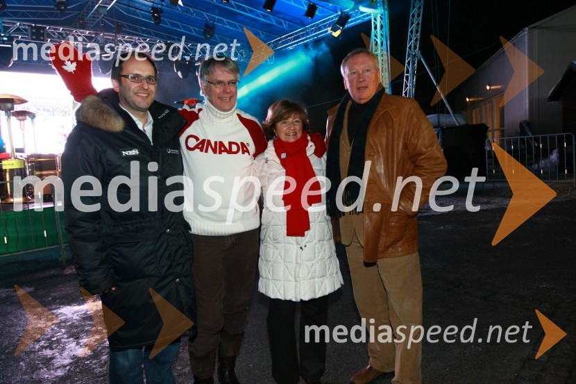 Tomaž Gaube, direktor in solastnik Kraft & Werk, Pierre Guimond, veleposlanik Kanade v Sloveniji, soproga Louise Parent Guimond ter Igor Janez Zajec, častni konzul Kanade v SlovenijiSlovensko olimpijsko mesto Maribor