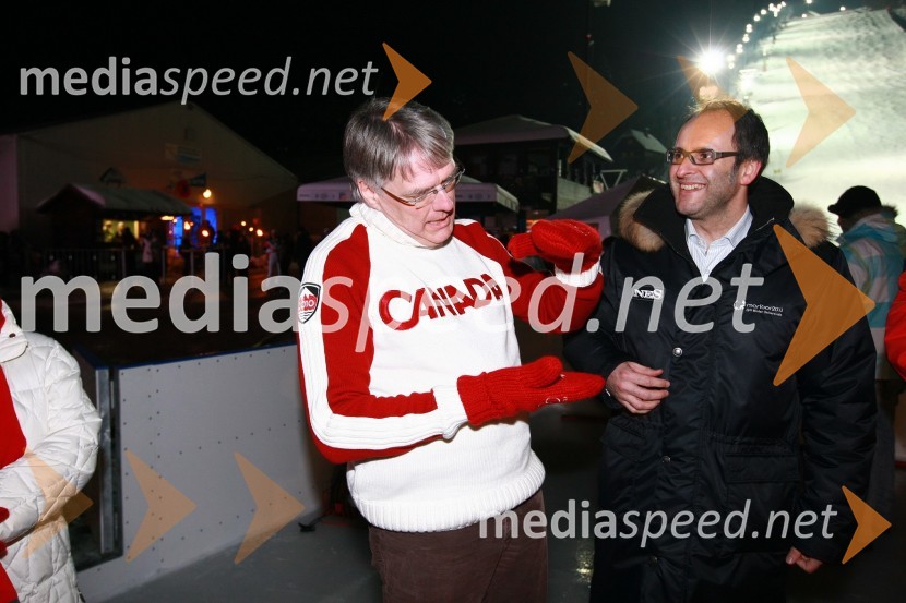 Pierre Guimond, veleposlanik Kanade v Sloveniji ter Tomaž Gaube, direktor in solastnik Kraft & WerkSlovensko olimpijsko mesto Maribor