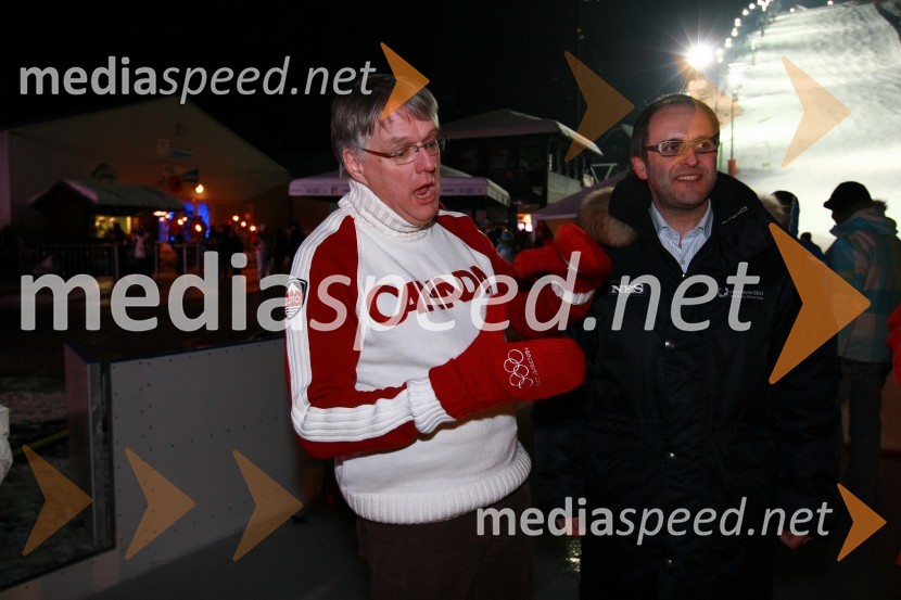 Pierre Guimond, veleposlanik Kanade v Sloveniji ter Tomaž Gaube, direktor in solastnik Kraft & WerkSlovensko olimpijsko mesto Maribor