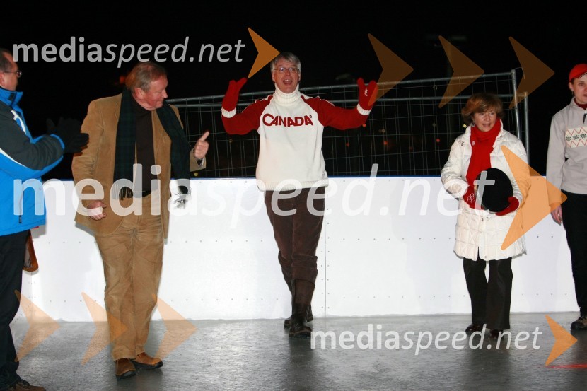 Igor Janez Zajec, častni konzul Kanade v Sloveniji, Pierre Guimond, veleposlanik Kanade v Sloveniji in soproga Louise Parent GuimondSlovensko olimpijsko mesto Maribor