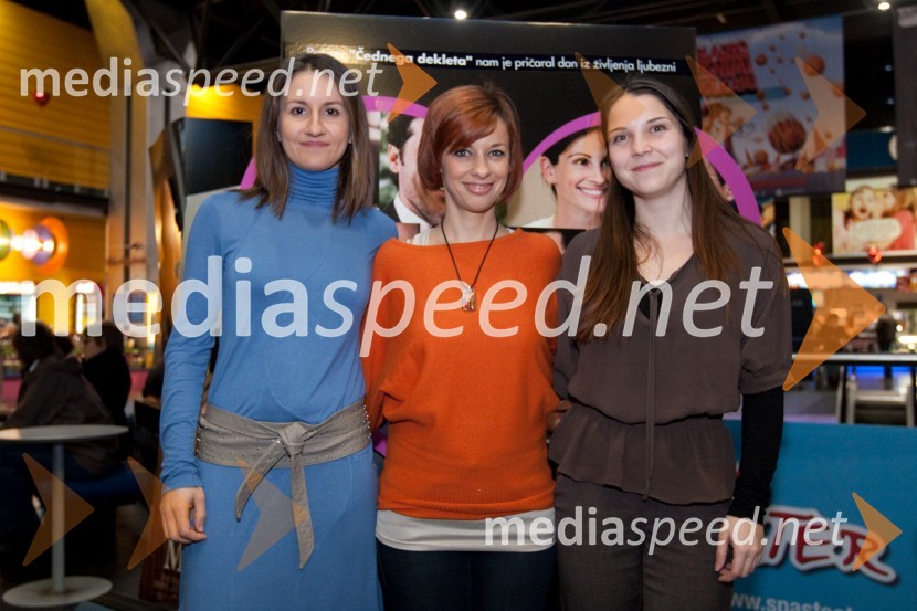 Nina Bohinc Furlan, Tina Cunder in Monika Jelačič, Planet 9Valentinovo, premiera filma
