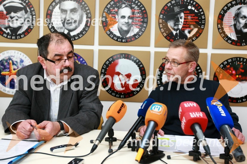 Zvonko Slana, sekretar Sindikata kovinske in elektroindustrije - SKEI TAM ter Drago Gajzer, Sindikat kovinske in elektroindustrije - SKEI TAMSKEI TAM, novinarska konferenca