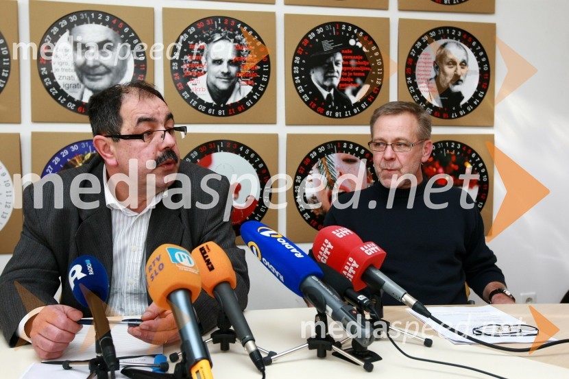 Zvonko Slana, sekretar Sindikata kovinske in elektroindustrije - SKEI TAM ter Drago Gajzer, Sindikat kovinske in elektroindustrije - SKEI TAMSKEI TAM, novinarska konferenca