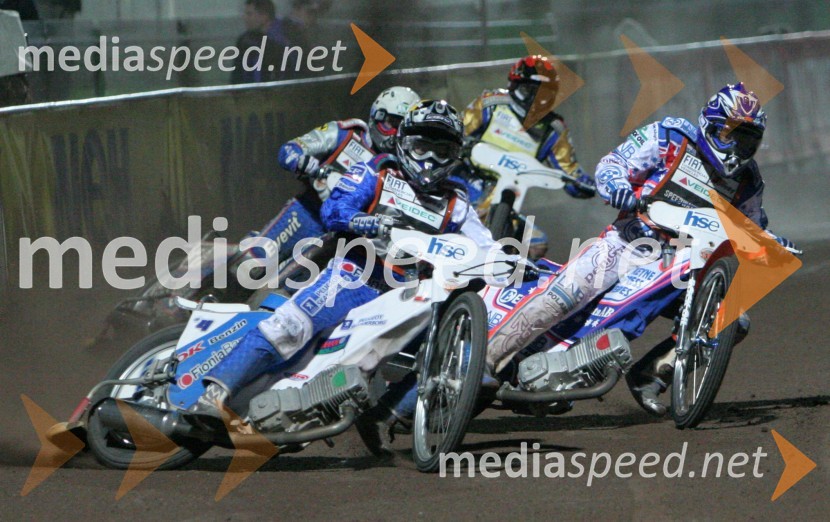 Nicki Pedersen (Danska) in Jason Crump (Avstralija)SPEEDWAY GRAND PRIX, VN Slovenije 2006, dirka