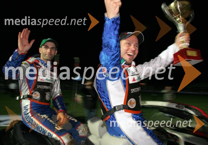 Tomasz Gollob (Poljska) in Nicki Pedersen (Danska)SPEEDWAY GRAND PRIX, VN Slovenije 2006, dirka
