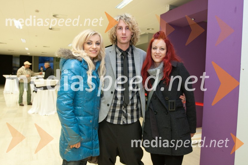 Brigita Šuler, pevka, Jakob Kapus, pevec, plesalec, novinar in Andreja BrozovićEMA 2010, predizbor