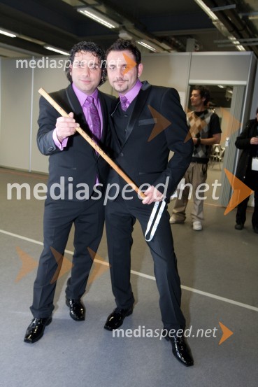 Jože Kontrec in Mišo Kontrec, člana skupine LangaEMA 2010, predizbor