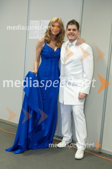 Manca Špik, pevka in Andrej BabićEMA 2010, predizbor