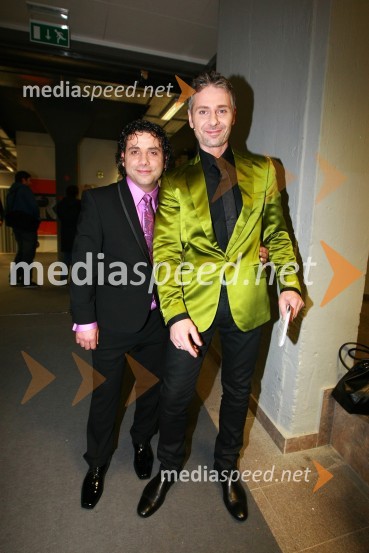 Jože Kontrec, član skupine Langa in Ivo Kores, voditeljEMA 2010, predizbor