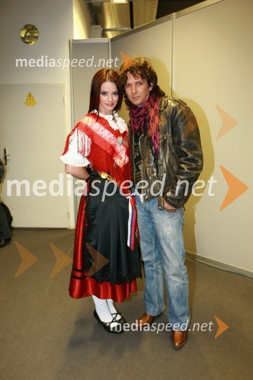 Barbara Ogrinc, pevka Ansambla Roka Žlindre in Jože Jež - Pepi, pevec skupine KalamariEMA 2010, predizbor