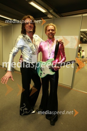 Roman Zupančič in Primož Velikonja, člana skupine Zadnji Taxi  	EMA 2010, predizbor