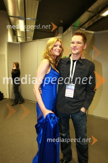 Manca Špik, pevka in njen fant Primož GoričnikEMA 2010, predizbor