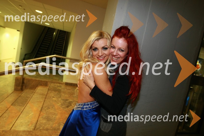 Brigita Šuler, pevka in Andreja BrozovičEMA 2010, predizbor