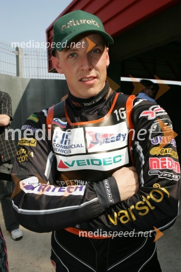 Matej Ferjan (Madžarska - Slovenija)SPEEDWAY GRAND PRIX, VN Slovenije 2006, trening