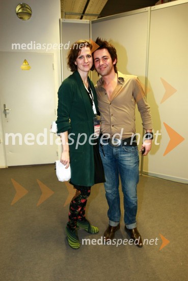 Nika Veger, vizažistka in Gusty, frizer  	EMA 2010, predizbor