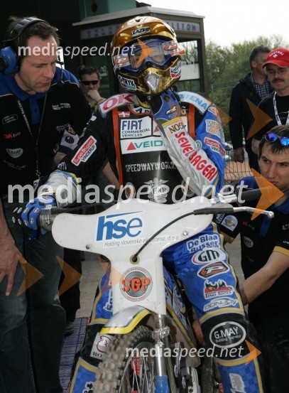 Bjarne Pedersen (Danska)SPEEDWAY GRAND PRIX, VN Slovenije 2006, trening