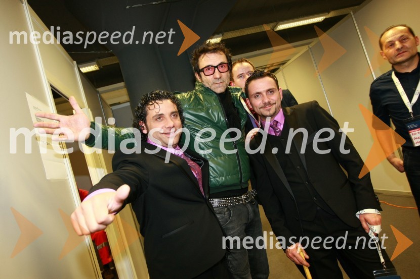 Jože Kontrec in Mišo Kontrec, člana skupine Langa ter Branko Đurić - Đuro, režiserEMA 2010, predizbor