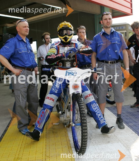 Matej Žagar (Slovenija)SPEEDWAY GRAND PRIX, VN Slovenije 2006, trening