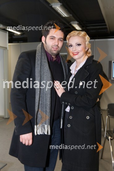 Natalija Verboten, pevka in soprog Dejan BojičEMA 2010, predizbor