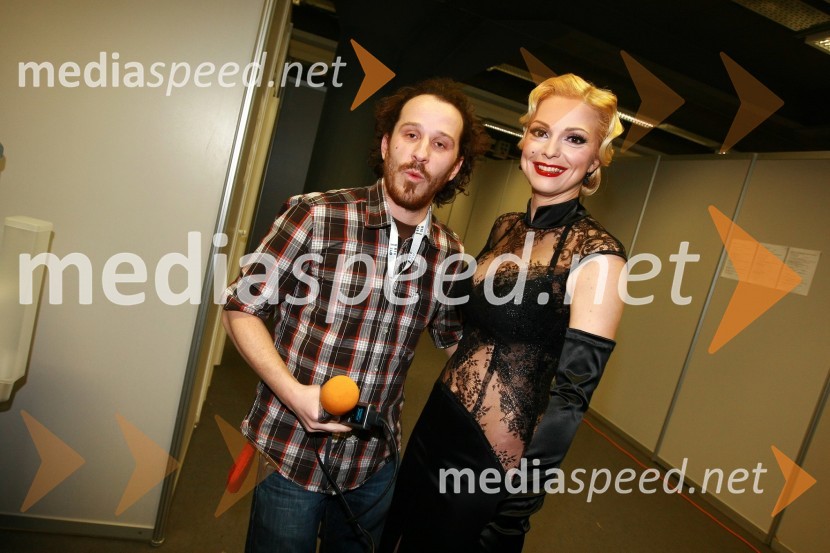 Jernej Šavel, novinar in Natalija Verboten, pevkaEMA 2010, predizbor