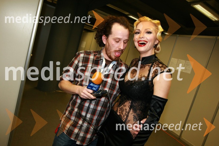 Jernej Šavel, novinar in Natalija Verboten, pevkaEMA 2010, predizbor