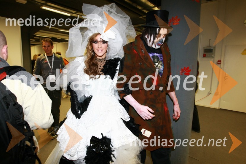 Rebeka Dremelj, pevka in Rok Trkaj, raperEMA 2010, predizbor