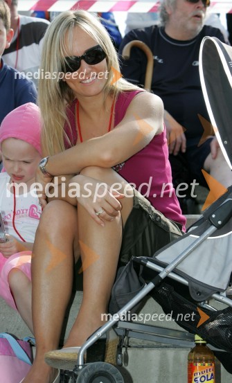 Mel, žena Jasona CrumpaSPEEDWAY GRAND PRIX, VN Slovenije 2006, trening