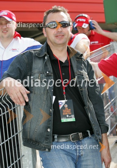 Andrej Matjašec, predsednik kluba Speedway team LendavaSPEEDWAY GRAND PRIX, VN Slovenije 2006, trening