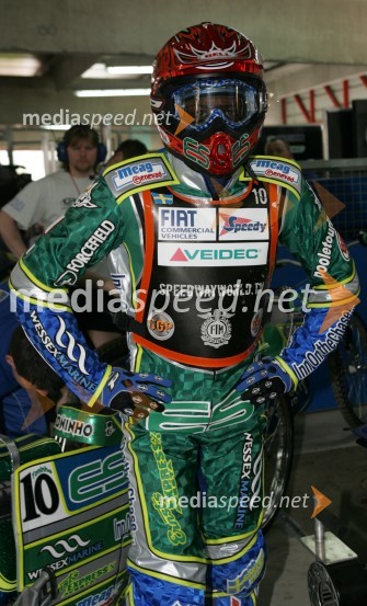 Antonio Lindbaeck (Švedska)SPEEDWAY GRAND PRIX, VN Slovenije 2006, trening