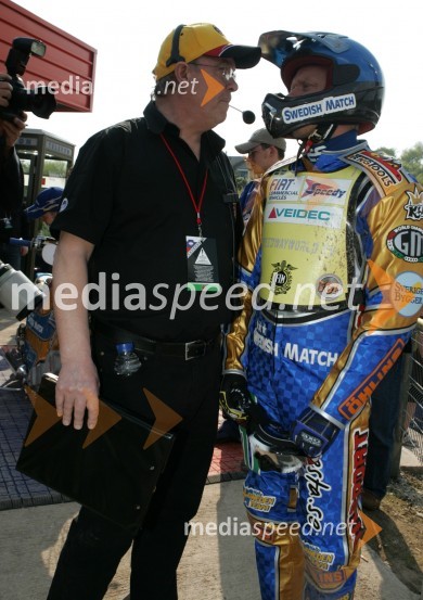 Tony Rickardsson (Švedska)SPEEDWAY GRAND PRIX, VN Slovenije 2006, trening