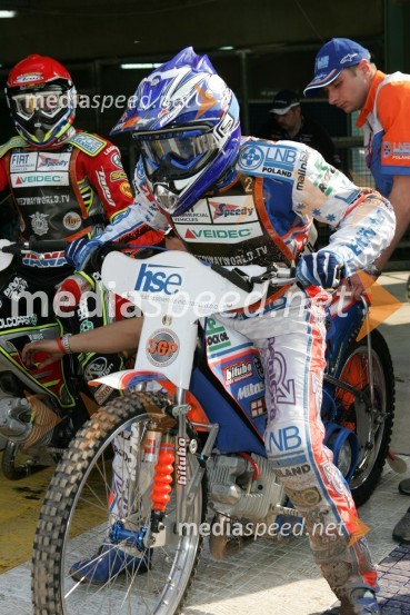 Jason Crump (Avstralija)SPEEDWAY GRAND PRIX, VN Slovenije 2006, trening
