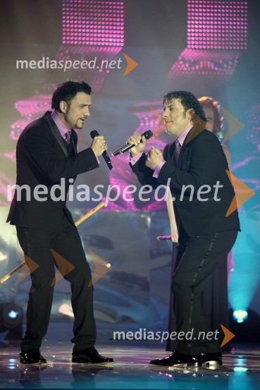 Jože Kontrec in Mišo Kontrec, člana skupine LangaEMA 2010, predizbor