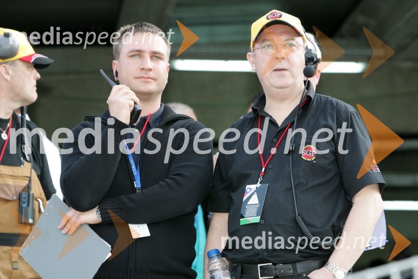 Gregor Arnšek, direktor dirke in Ole Olsen, direktor SGPSPEEDWAY GRAND PRIX, VN Slovenije 2006, trening