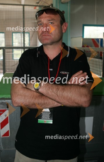 Armando Castagna (Italija), mentor Mateja ŽagarjaSPEEDWAY GRAND PRIX, VN Slovenije 2006, trening