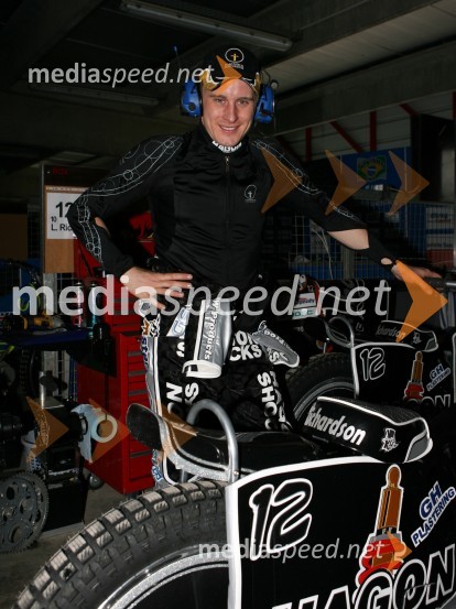 Lee Richardson (Velika Britanija)SPEEDWAY GRAND PRIX, VN Slovenije 2006, trening