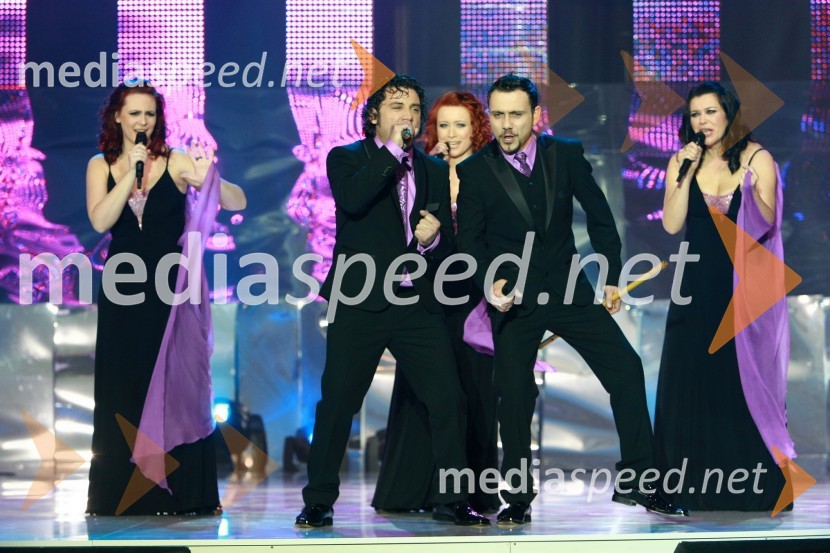 Mišo Kontrec in Jože Kontrec, člana skupine LangaEMA 2010, finale