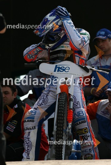 Jason Crump (Avstralija)SPEEDWAY GRAND PRIX, VN Slovenije 2006, trening