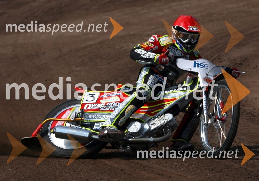 Leigh Adams (Avstralija)SPEEDWAY GRAND PRIX, VN Slovenije 2006, trening