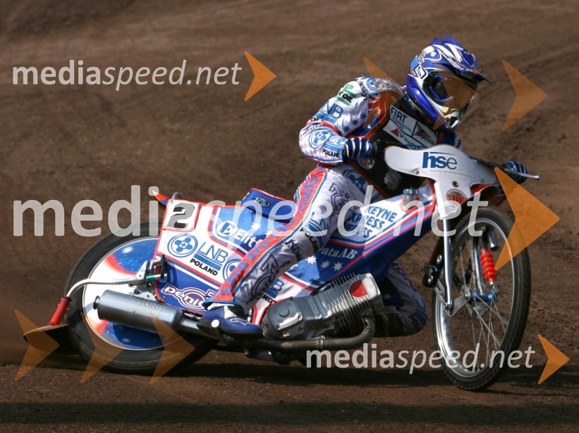 Jason Crump (Avstralija)SPEEDWAY GRAND PRIX, VN Slovenije 2006, trening