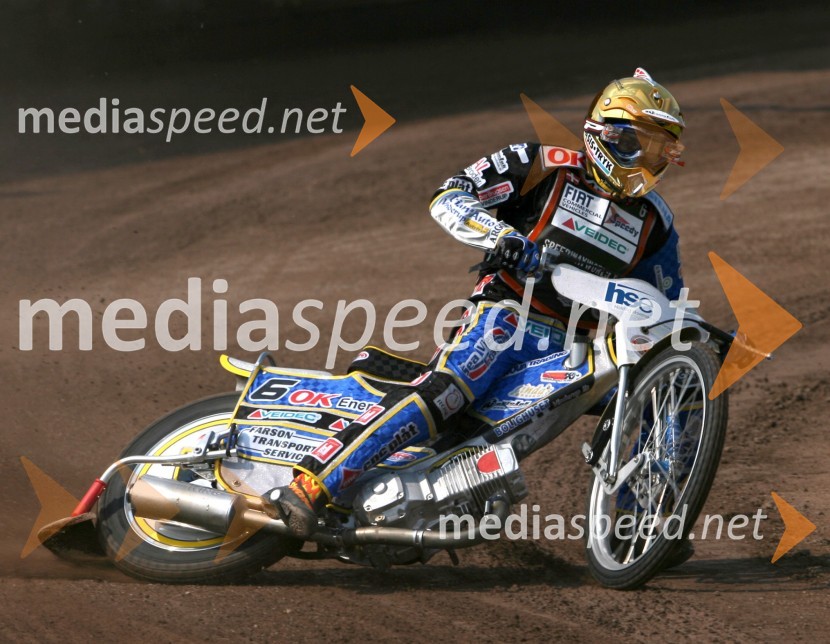 Bjarne Pedersen (Danska)SPEEDWAY GRAND PRIX, VN Slovenije 2006, trening