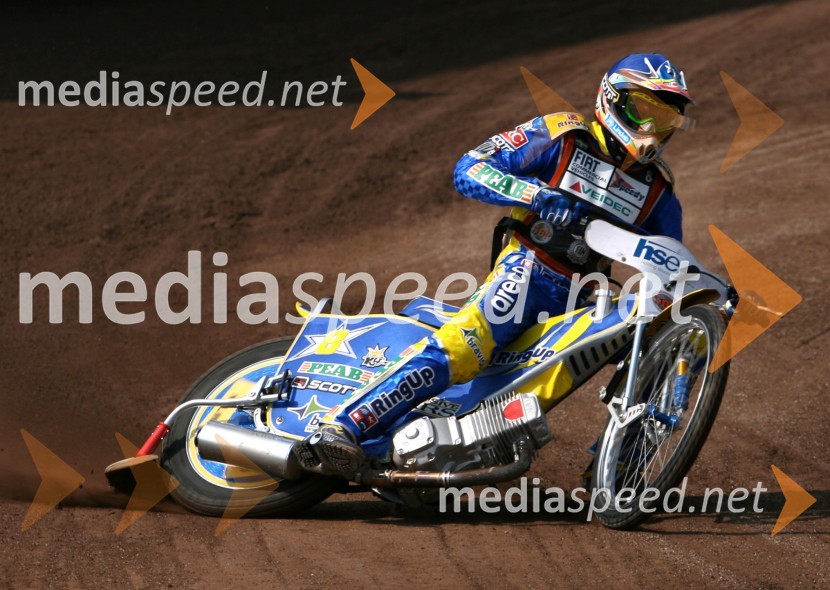 Andreas Jonsson (Švedska)SPEEDWAY GRAND PRIX, VN Slovenije 2006, trening