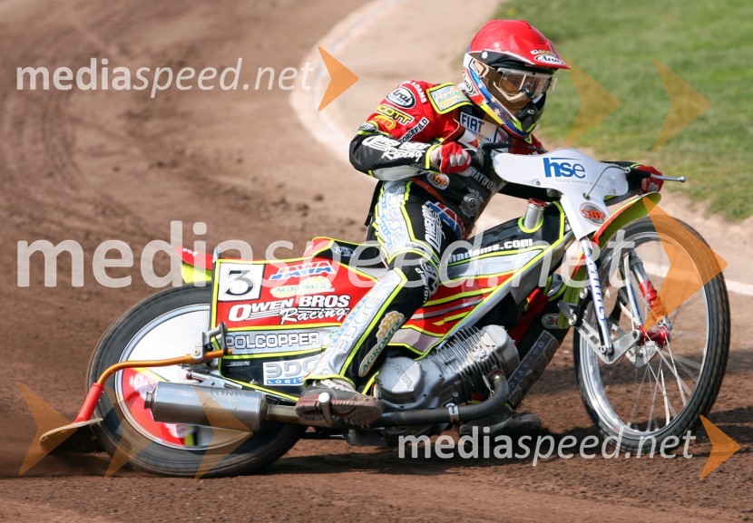 Leigh Adams (Avstralija)SPEEDWAY GRAND PRIX, VN Slovenije 2006, trening