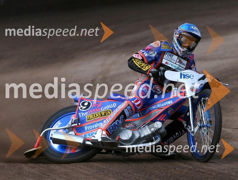 Scott Nicholls (Velika Britanija)SPEEDWAY GRAND PRIX, VN Slovenije 2006, trening