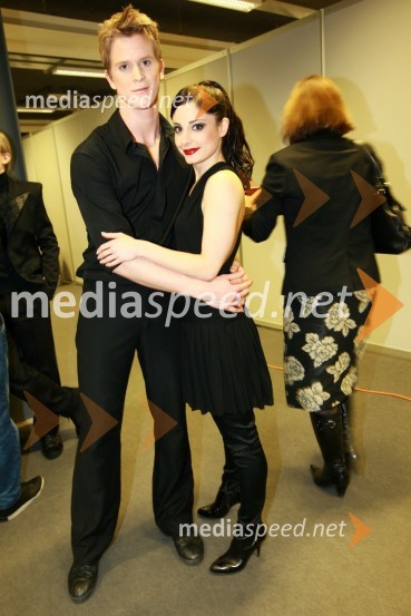 Ana Klašnja, baletna plesalka in Lukas Zuschlag, baletni plesalecEMA 2010, finale