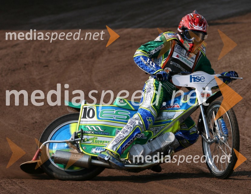 Antonio Lindbaeck (Švedska)SPEEDWAY GRAND PRIX, VN Slovenije 2006, trening