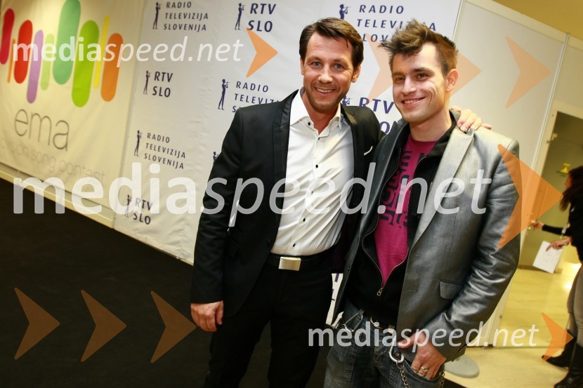 Marko Vozelj in Omar Naber, pevcaEMA 2010, finale